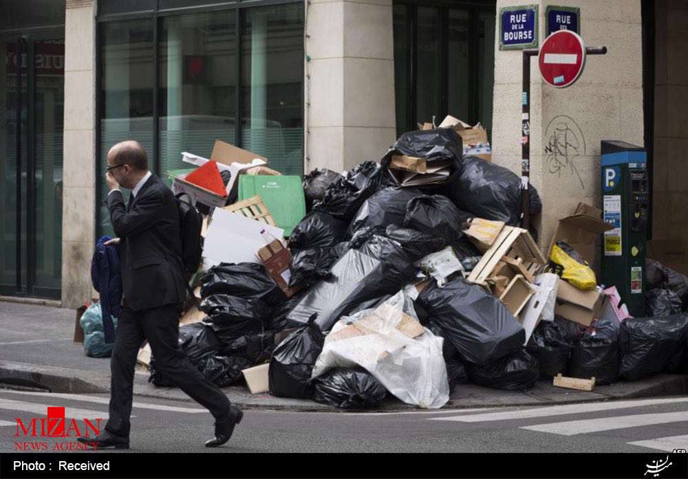 انباشت زباله ها در پاریس